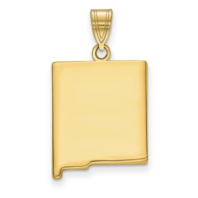 New Mexico State Pendant Charm Gold-plated on Silver Engravable XNA707GP-NM, MPN: XNA707GP-NM, 8867…