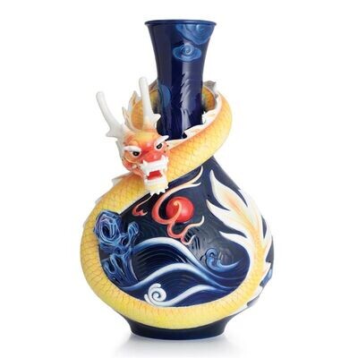 Franz Porcelain Energetic Vigor Dragon Vase Limited Edition 988 FZ02826, MPN: FZ02826,