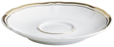 Raynaud Limoges Mazurka Or White Coffee Saucer 5.1 Inch 0864-01-355013, MPN: 0864-01-355013, 790955…