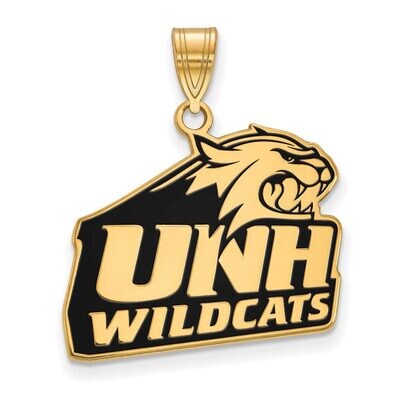 University of New Hampshire Large Enamel Pendant Gold-plated Silver GP014UNH, MPN: GP014UNH, 886774…