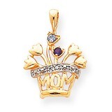 2 Birthstones 2mm Grade A Diamond Family Jewelry Pendant 14k Gold XMP7/2SY/A, MPN: XMP7/2SY/A, 8839…