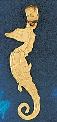 Dazzlers Jewelry Seahorse Pendant Necklace Charm Bracelet in Yellow, White or Rose Gold 957, MPN: D…