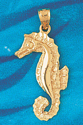 Dazzlers Jewelry Seahorse Pendant Necklace Charm Bracelet in Yellow, White or Rose Gold 946, MPN: D…