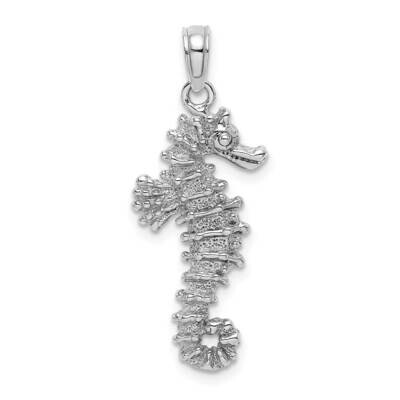 Seahorse Charm 14k White Gold 3-D K2983W, MPN: K2983W, 637218149438
