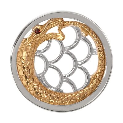 Nikki Lissoni Chinese Dragon Silver Plated 33mm Coin C1204SM, MPN: C1204SM, 8718627464632