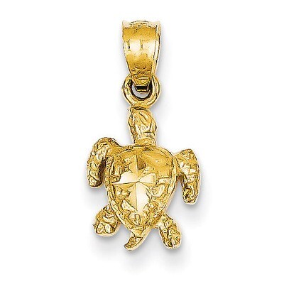 Turtle Pendant 14k Gold K3297, MPN: K3297, 886774099293