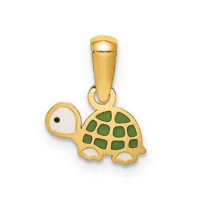 Enameled Turtle Pendant 14k Gold YC1418, MPN: YC1418, 191101903298