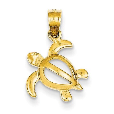 Open Turtle Pendant 14k Gold K3306, MPN: K3306, 886774099330