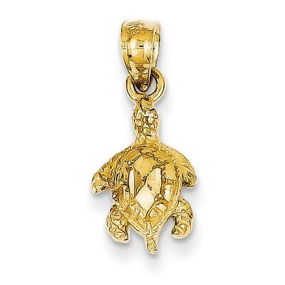 Turtle Pendant 14k Gold K3299, MPN: K3299, 886774099316