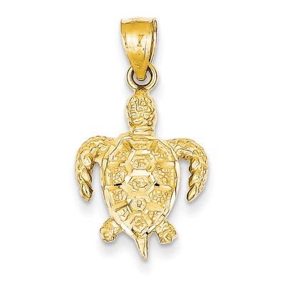 Turtle Pendant 14k Gold K3301, MPN: K3301, 886774099323