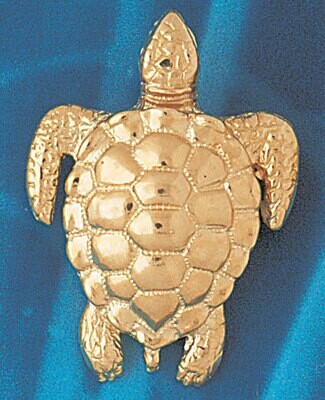 Dazzlers Jewelry Turtle Pendant Necklace Charm Bracelet in Yellow, White or Rose Gold 966, MPN: DZ-…