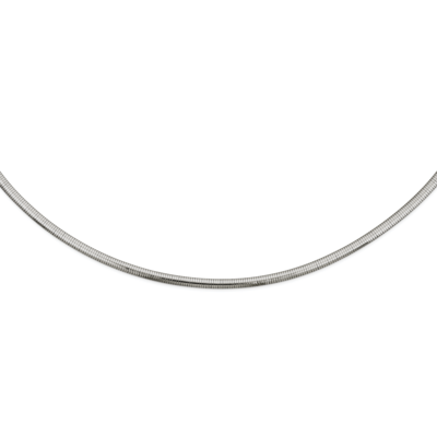 6mm Omega Necklace Stainless Steel SRN1110-18 by Chisel, MPN: SRN1110-18, 886774972374