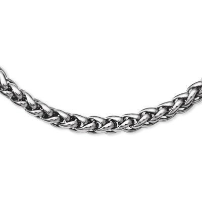 Polished 18 Inch Necklace - Stainless Steel SRN846 by Chisel, MPN: SRN846, 886774994543