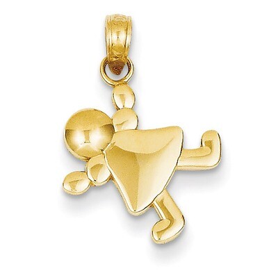 Little Girl Charm 14k Gold K4760, MPN: K4760, 637218031290