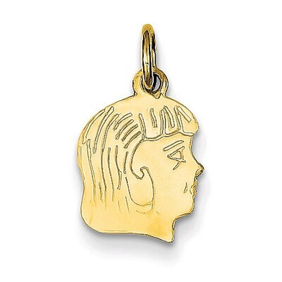 Girl Head Charm 14k Gold XM89/11, MPN: XM89/11, 883957861456