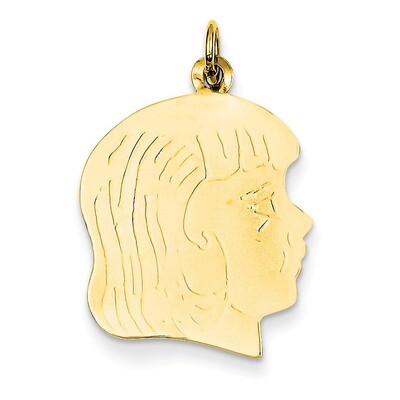 Girl Head Charm 14k Gold XM331/18, MPN: XM331/18, 883957416694