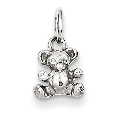 Teddy Bear Charm 14k White Gold K1324, MPN: K1324, 886774097596