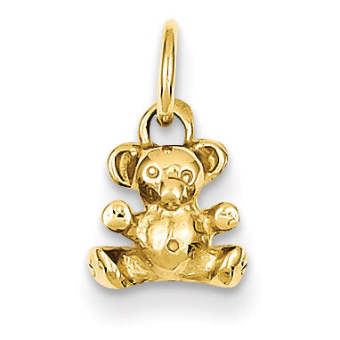 Teddy Bear Charm 14k Gold Polished K1325, MPN: K1325, 883957901305