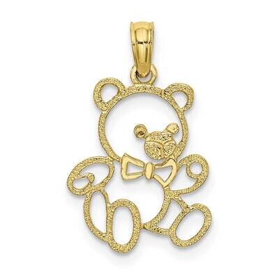 Cut Out Teddy Bear Charm 10k Gold 10K6439, MPN: 10K6439, 63721818705