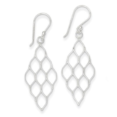 Honeycomb Dangle Earrings Sterling Silver QE8911, MPN: QE8911, 886774647487