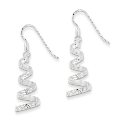 Twist Dangle Earrings Sterling Silver QE3935, MPN: QE3935, 886774749471