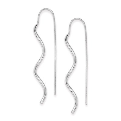 Spiral Dangle Earrings Sterling Silver Polished QE9067, MPN: QE9067, 883957567686