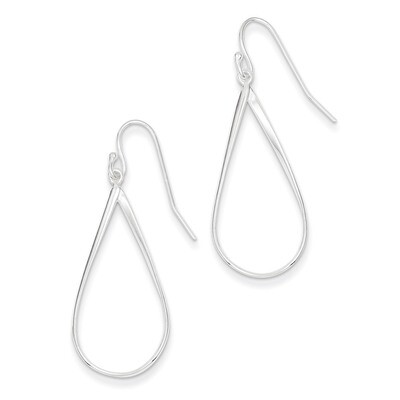 Teardrop Dangle Earrings Sterling Silver Polished QE8941, MPN: QE8941, 886774750002