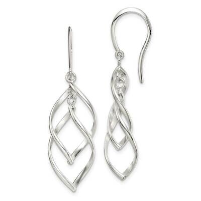 Fancy Dangle Earrings Sterling Silver QE14582, MPN: QE14582, 886774012292