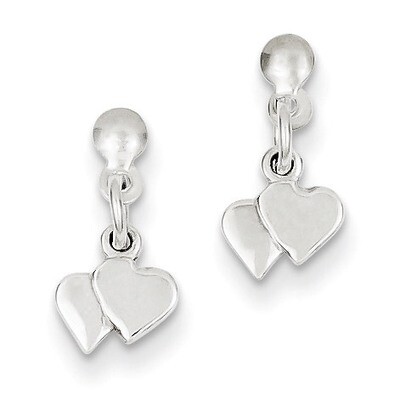 Dangling Hearts Earrings Sterling Silver QE4202, MPN: QE4202, 883957929125
