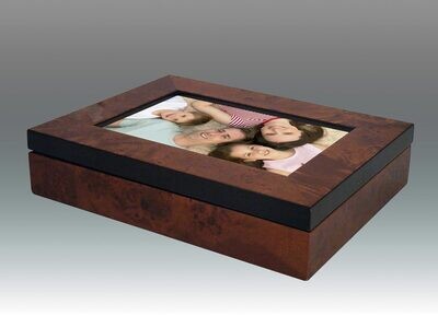 Tizo 4 x 6 Inch Photo Box Family Wooden Photo Box 340BRN4BX - Brown, MPN: 340BRN4BX,