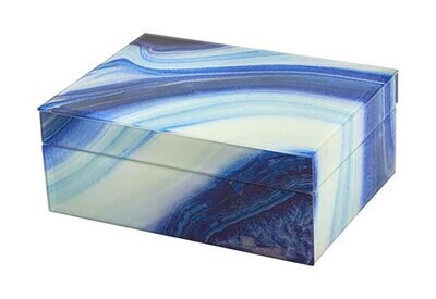 Tizo Shiny Blue Marble Small Box JW602BLSM, MPN: JW602BLSM,