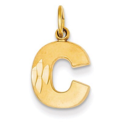 Initial C Charm 14k Gold C566C, MPN: C566C, 883957860848