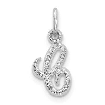 Initial C Charm 10k White Gold 10C763WC, MPN: 10C763WC,
