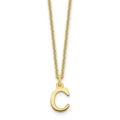 Cutout Letter C Initial Necklace 10k Gold 10XNA727Y/C, MPN: 10XNA727Y/C,