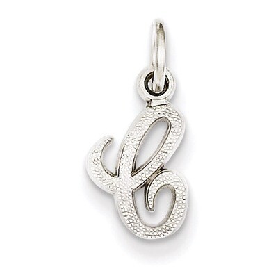 Casted Initial C Charm 14k White Gold WCH138-C, MPN: WCH138-C, 883957133430