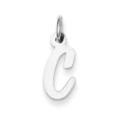 Script Initial C Charm Sterling Silver QC5080C, MPN: QC5080C, 883957580890