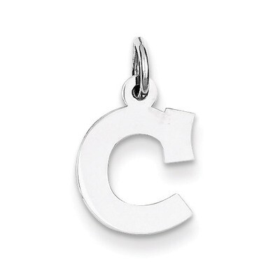 Block Initial C Charm Sterling Silver QC5093C, MPN: QC5093C, 883957128290