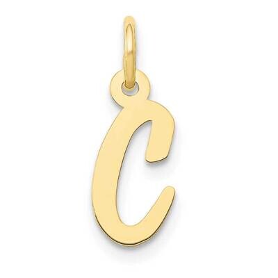 Script Initial C Charm 10k Gold Small 10YC658C, MPN: 10YC658C,