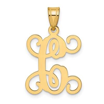 Initial Letter C Pendant 14k Gold Casted High Polished XNA518Y/C, MPN: XNA518Y/C,