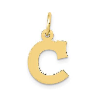 Block Initial C Charm 10k Gold Small 10YC664C, MPN: 10YC664C,