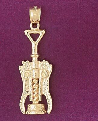 Dazzlers Jewelry Wine Opener Pendant Necklace Charm Bracelet in Yellow, White or Rose Gold 6937, MP…