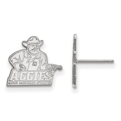 New Mexico State University Small Post Earring 14k White Gold 4W004NMS, MPN: 4W004NMS, 886774830742