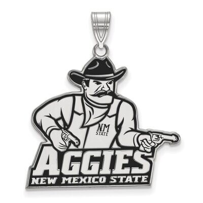 New Mexico State University Extra Large Enamel Pendant Sterling Silver SS008NMS, MPN: SS008NMS, 886…