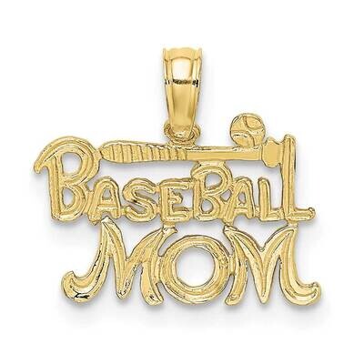 Baseball Mom Charm 10k Gold 10K8903, MPN: 10K8903,