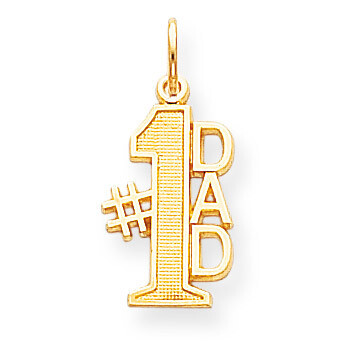 #1 DAD CHARM 10k Gold 10C450, MPN: 10C450, 883957494845