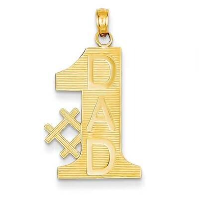 #1 Dad Charm 14k Gold K4730, MPN: K4730, 637218023967