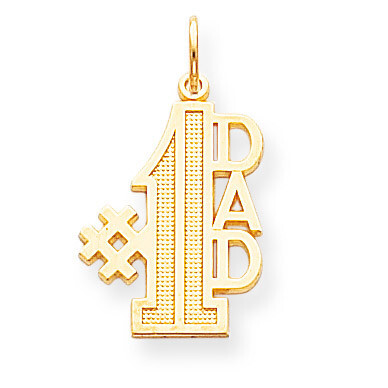 #1 DAD CHARM 10k Gold 10C451, MPN: 10C451, 883957429793