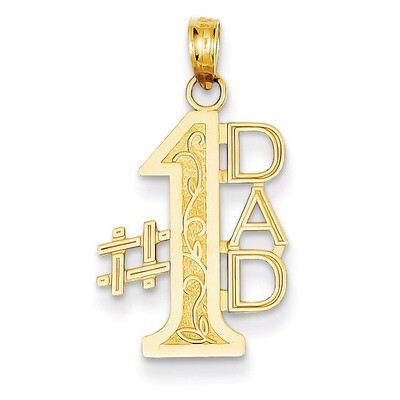 #1 Dad Charm 14k Gold K4732, MPN: K4732, 637218023783
