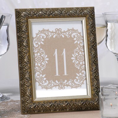 Number 11-20 Laser Cut Kraft Table Number Cards GM17071