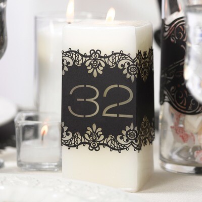 Number 31-40 Laser Cut Black Table Number Wraps GM17061